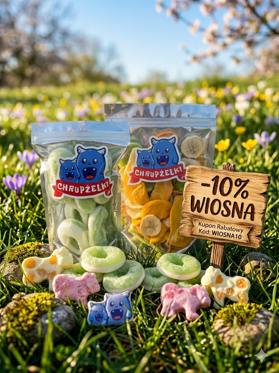Chrupżelki słodycze liofilizowane 