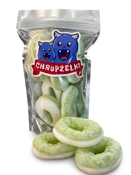 Liofilizowane żelki krążki jabłkowe 55g