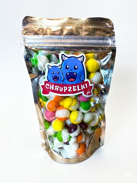 Liofilizowane cukierki chrupellsy (skittles) kwaśne 65g