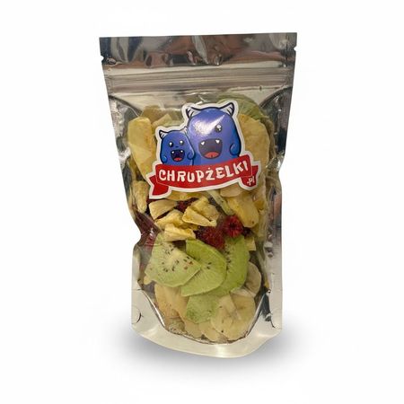 Owoce Mix 5 owoców liofilizowanych 40g  jabłko, kiwi, banan, ananas, malina